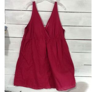 Old Navy Sleeveless V Neck A-Line Maroon Sundress